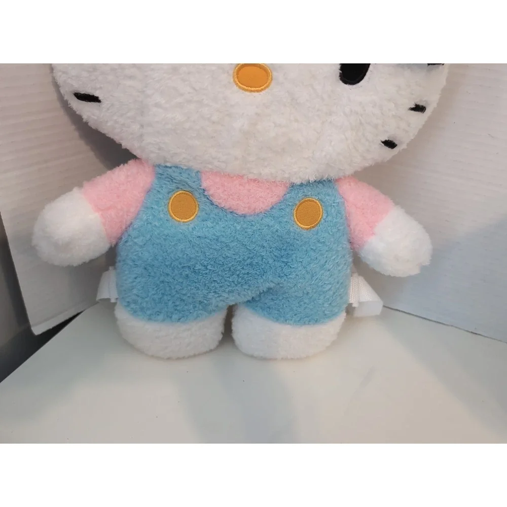 Hello Kitty Plush Pastel‎ Backpack Sanrio Blue Bow Large Bag NWOT